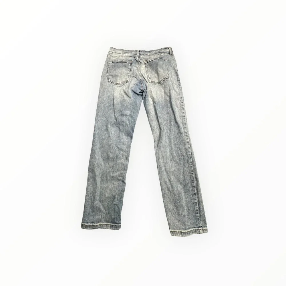 Banana Republic Girlfriend Jeans Womens 28/6P Light Wash Distressed Denim Petite